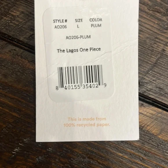 Andie NWT One Piece Swim Suit: Women’s L - Picture 7 of 7